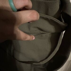 Olive Green Collard jumpsuit